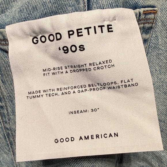 Good 90’s vintage inspired sz 16P Petite distressed relax fit straight jeans$159 - Picture 11 of 14